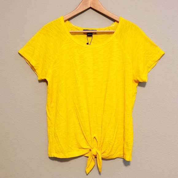 Sanctuary Yellow Front Tie Tee - Medium - Picture 3 of 8